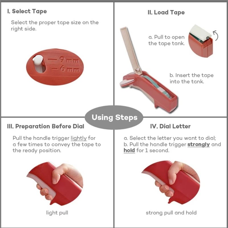 DTA4-DIY Manual Embossing Labe - đánh giá và giá Label Maker